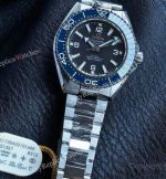 VS Factory Omega Seamaster Planet Ocean 600m 42mm 9015 Movement Blue Bezel SS Band Watch